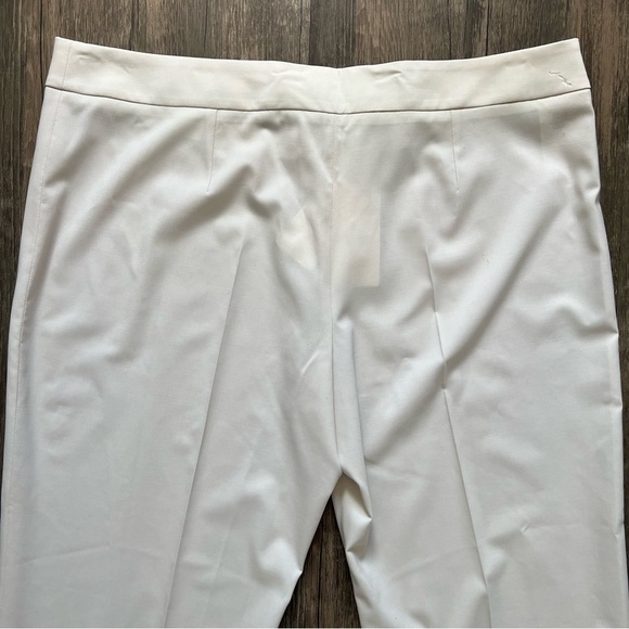 NWT Armani Collezioni Wool Straight Leg Mid Rise Dress Pants Trousers Ivory 16 - Picture 10 of 16